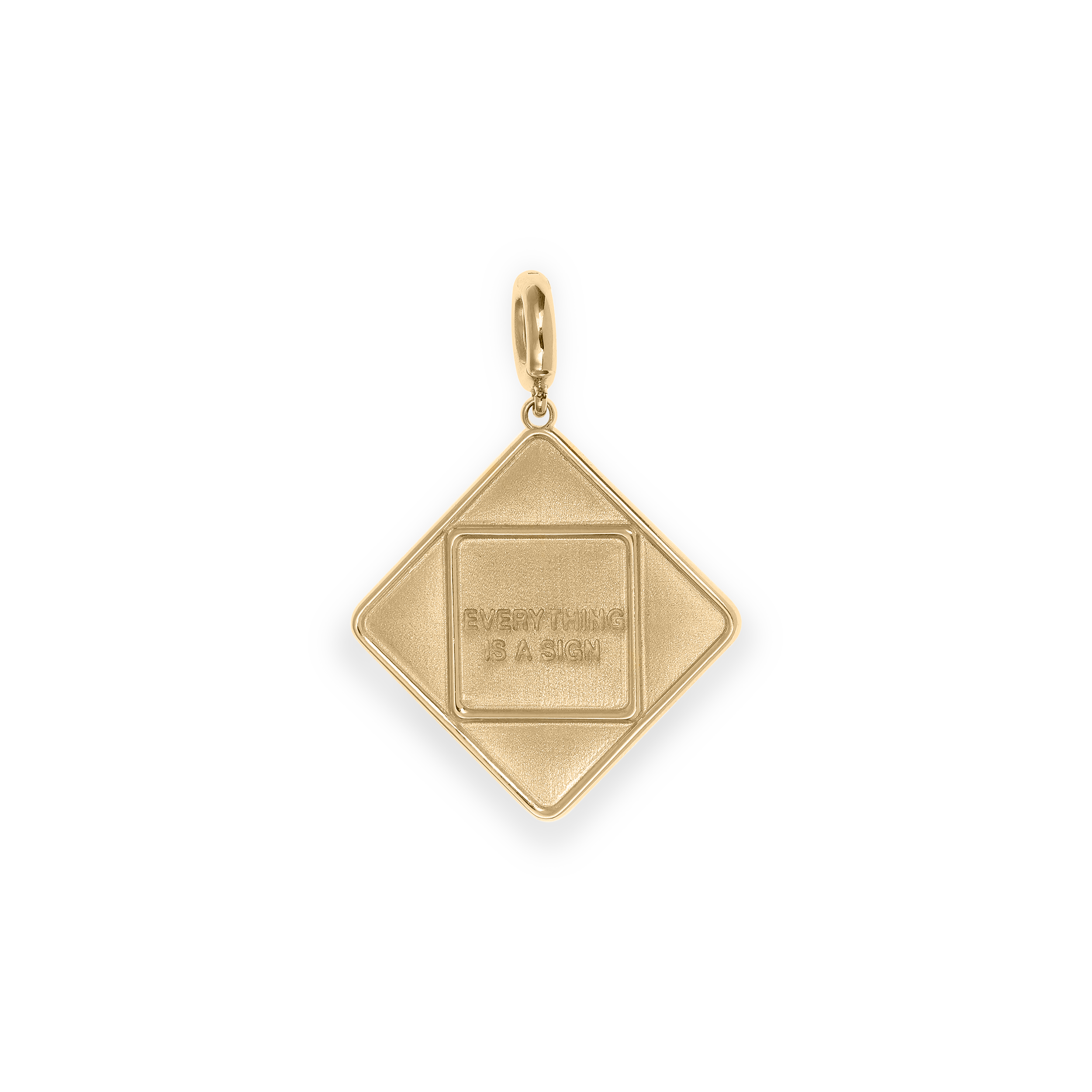 Bruno Yellow Gold "Everything is a Sign" Pendant