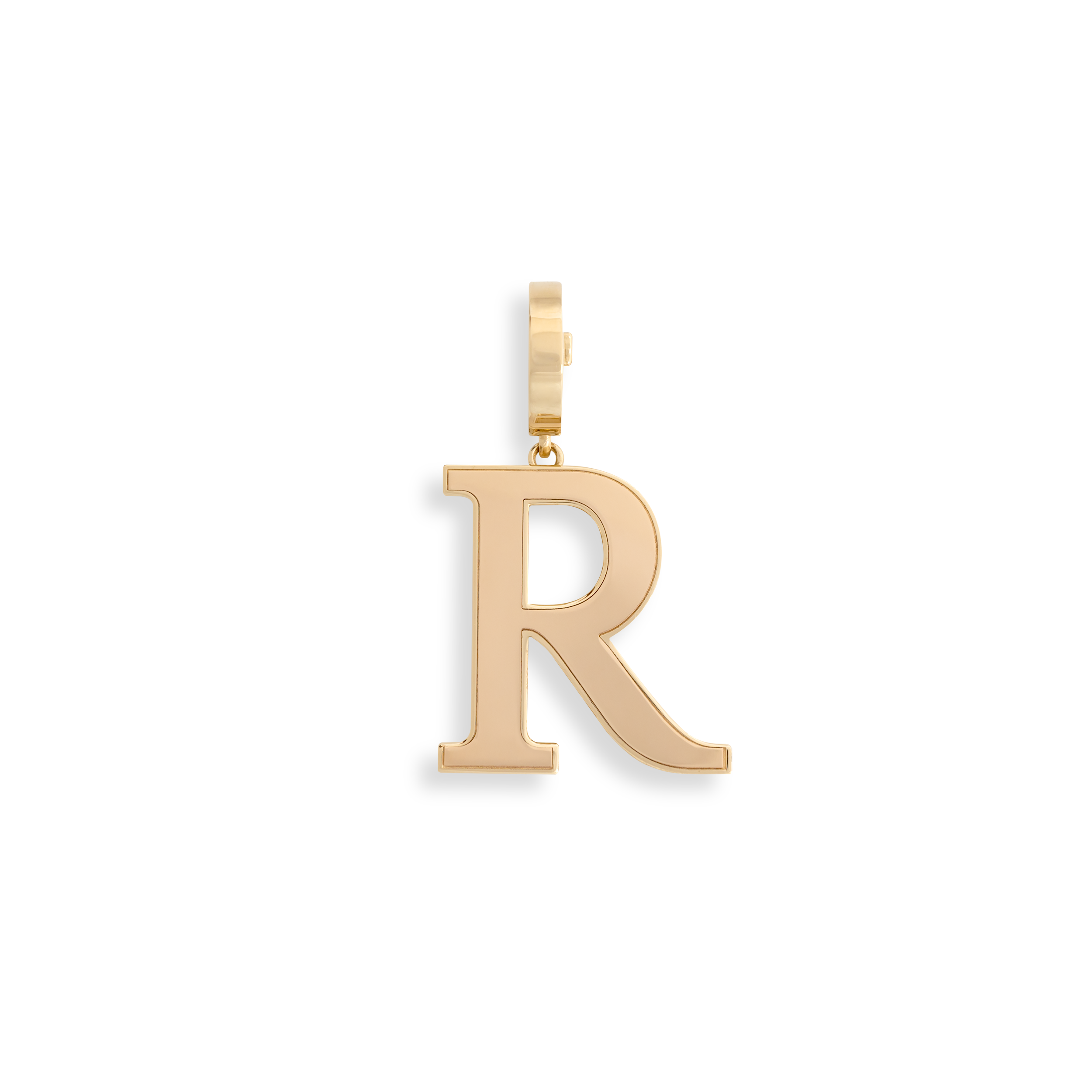 Bruno Yellow Gold Letter Pendant