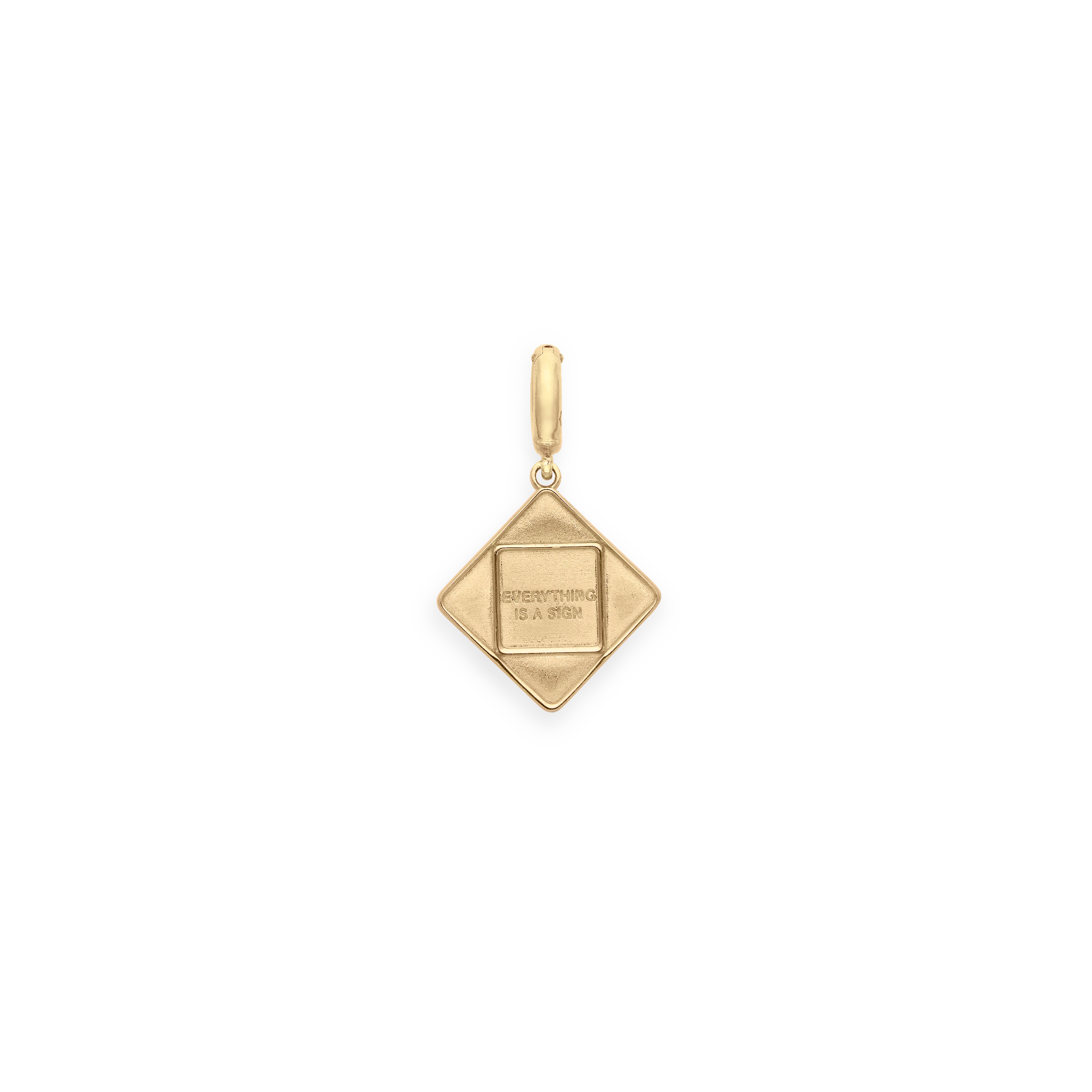 Bruno Yellow Gold Baby "Everything is a Sign" Pendant