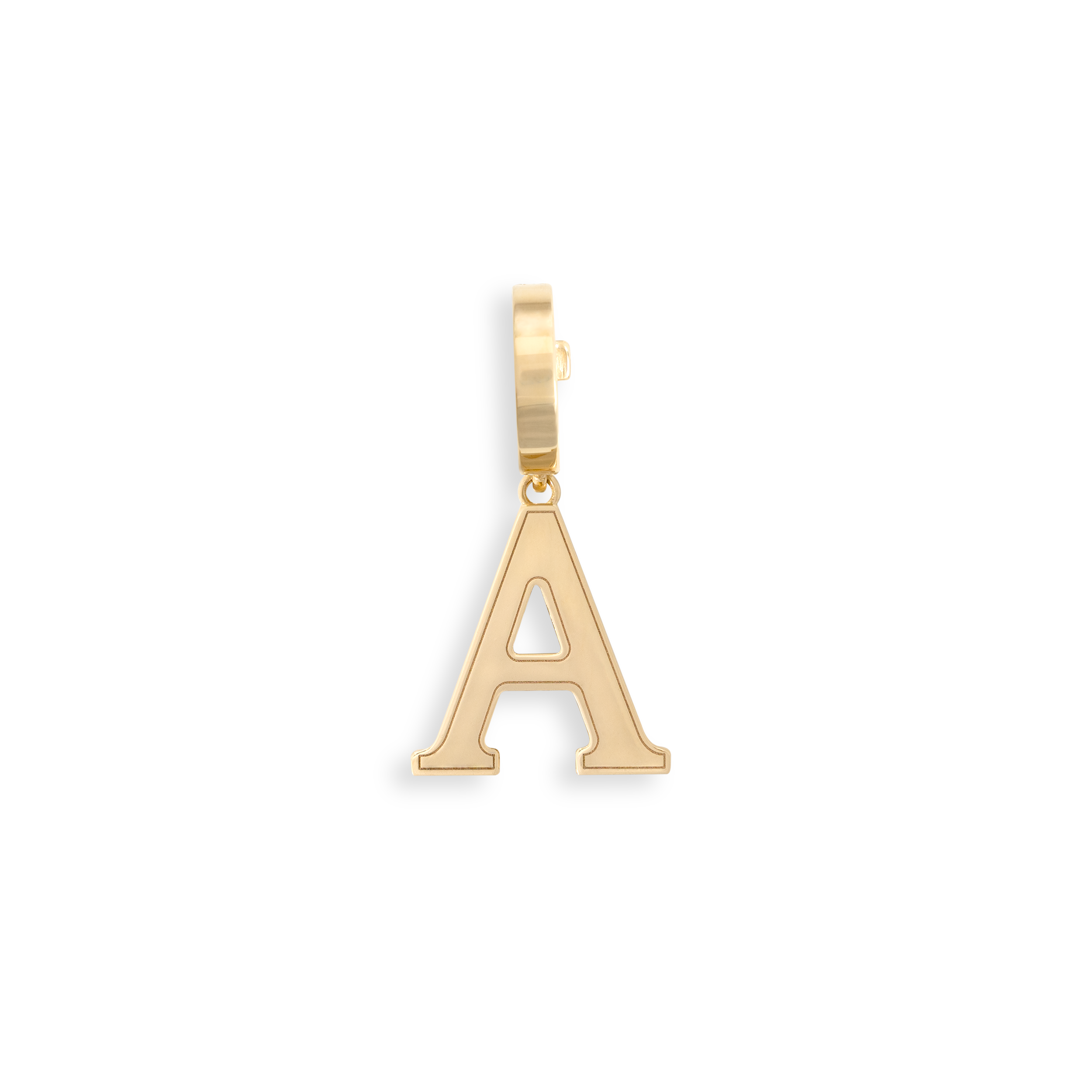 Bruno Baby Yellow Gold Letter Pendant