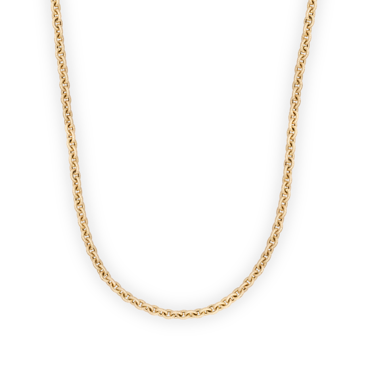 Chaîne Longue Forçat en Or Jaune de la collection LEE par Lauren