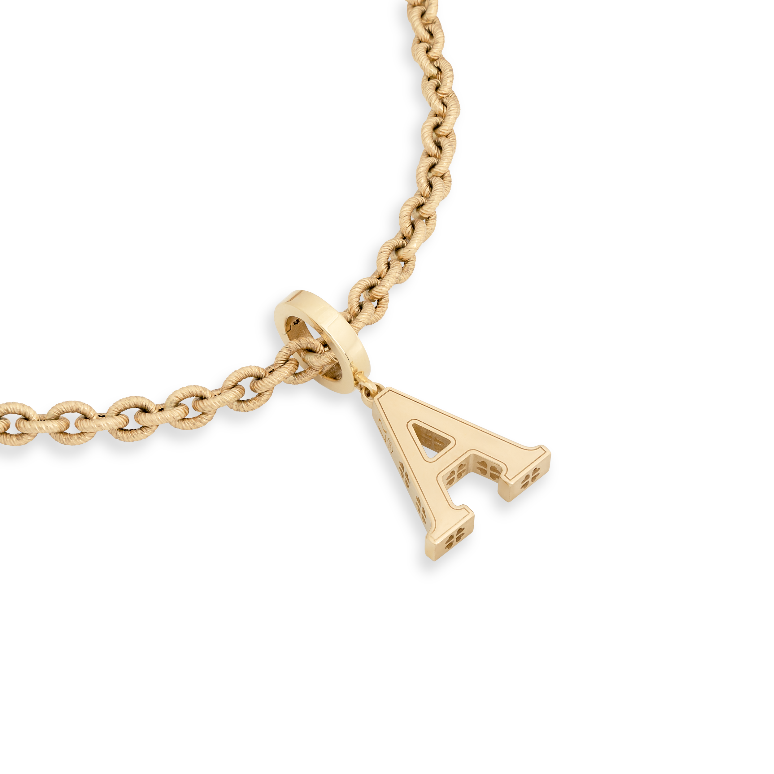 Bruno Baby Yellow Gold Letter Pendant