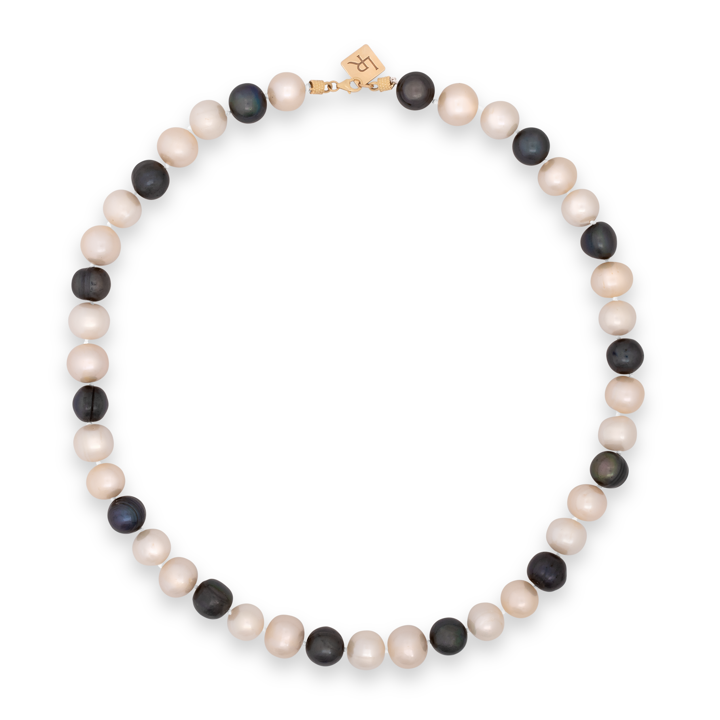 Marella White and Black Pearls Necklace