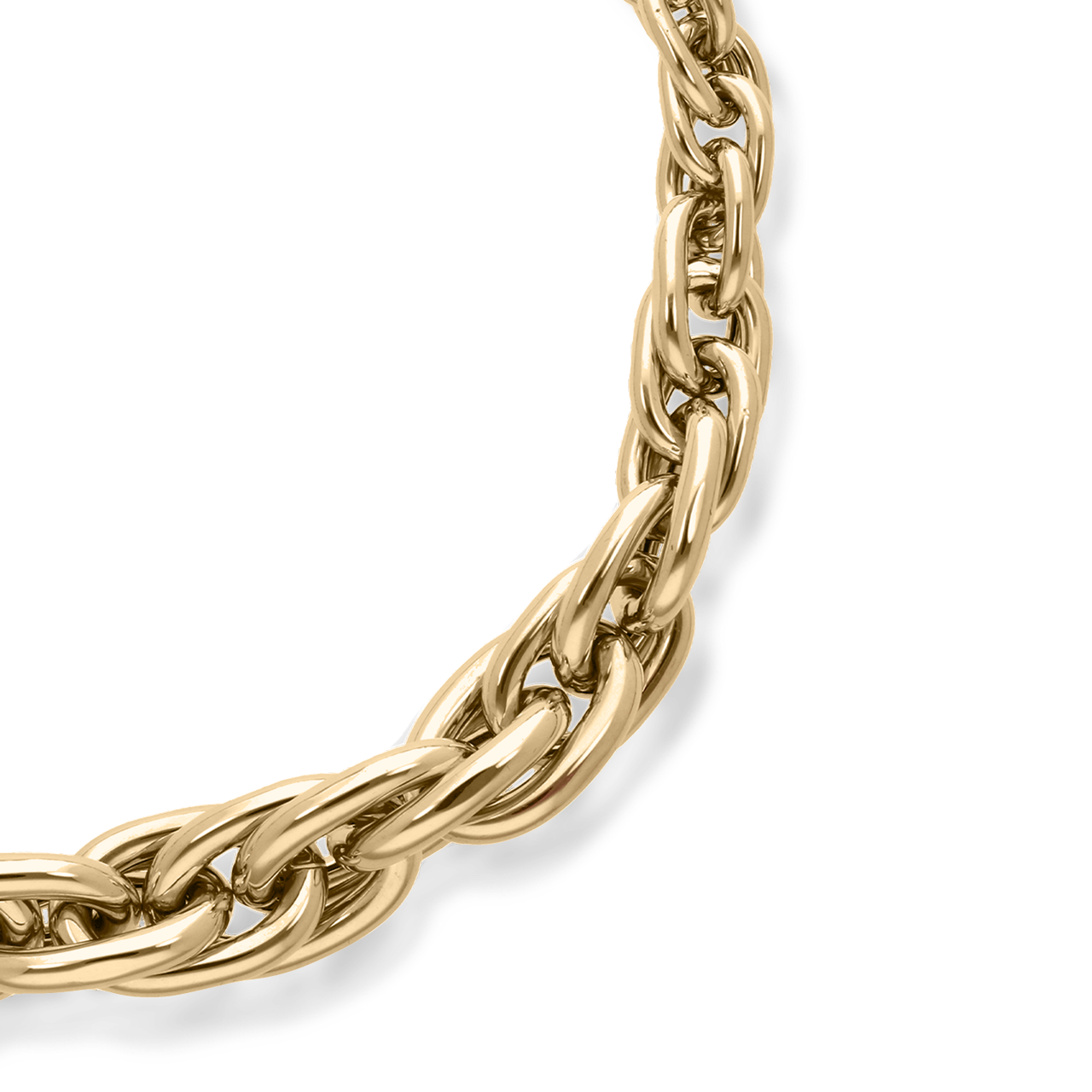 Ephrusi Yellow Gold Medium Links Necklace