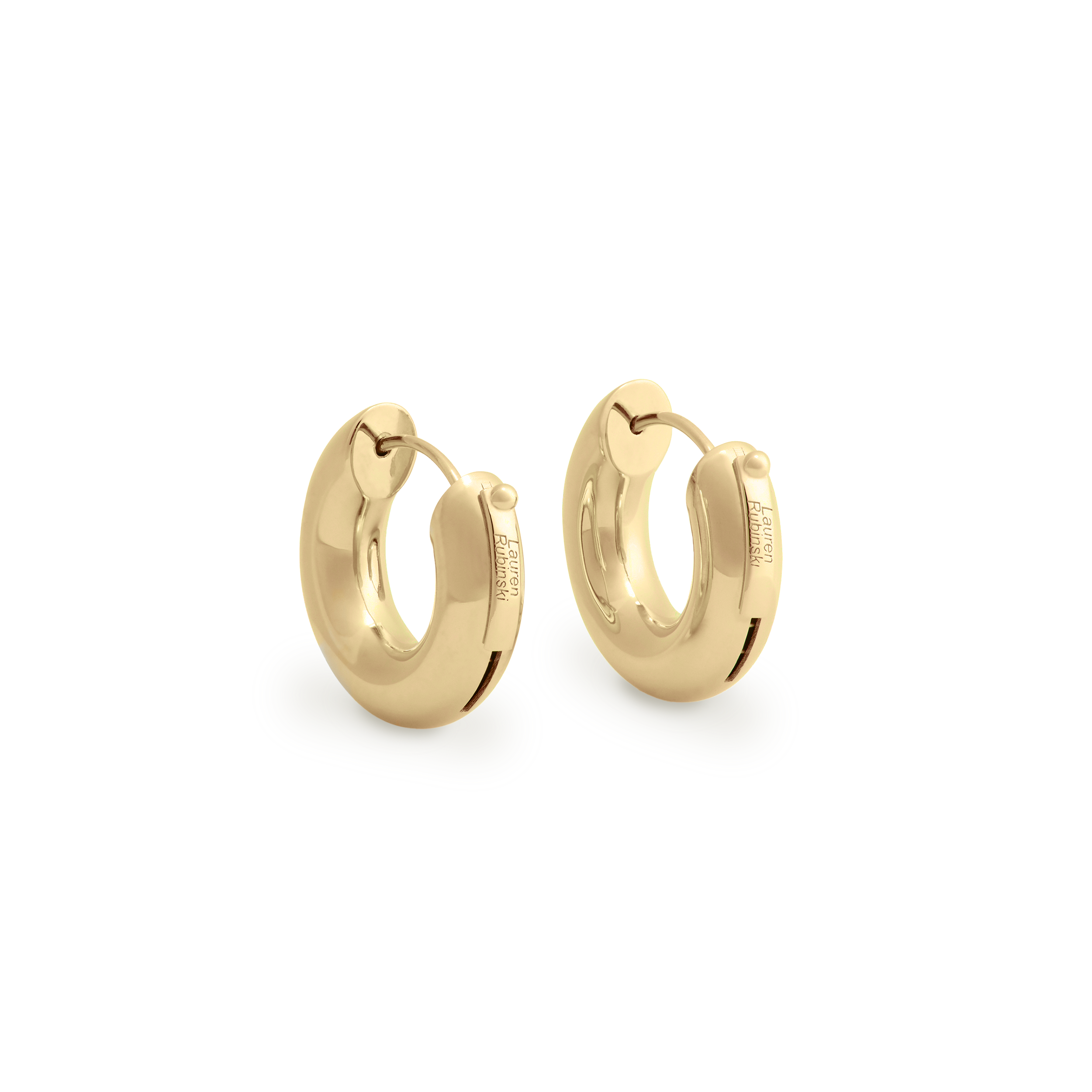 Tom Yellow Gold Donut Earrings
