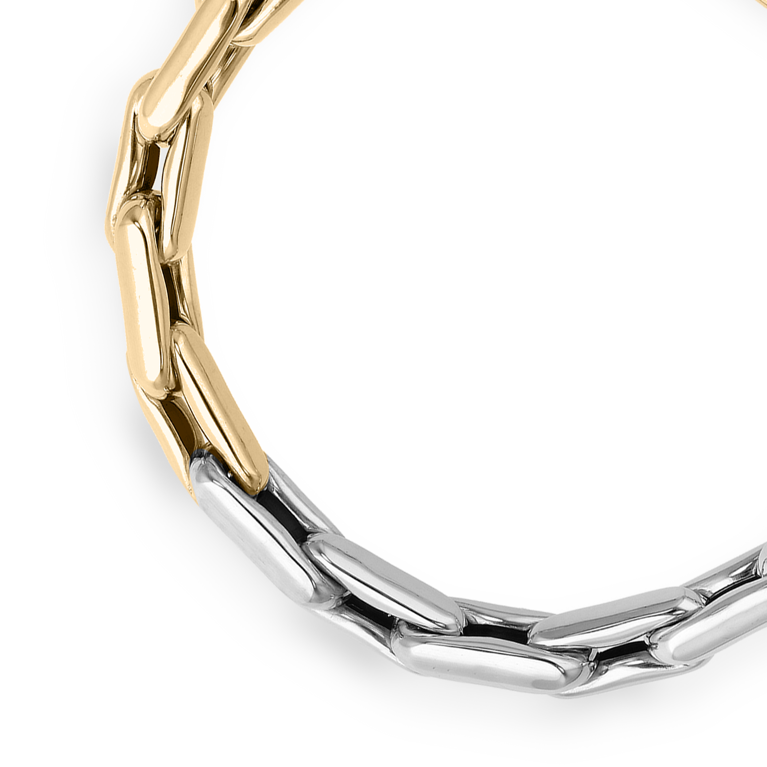 Lauren Yellow and White Gold Extra Small Links Bracelet