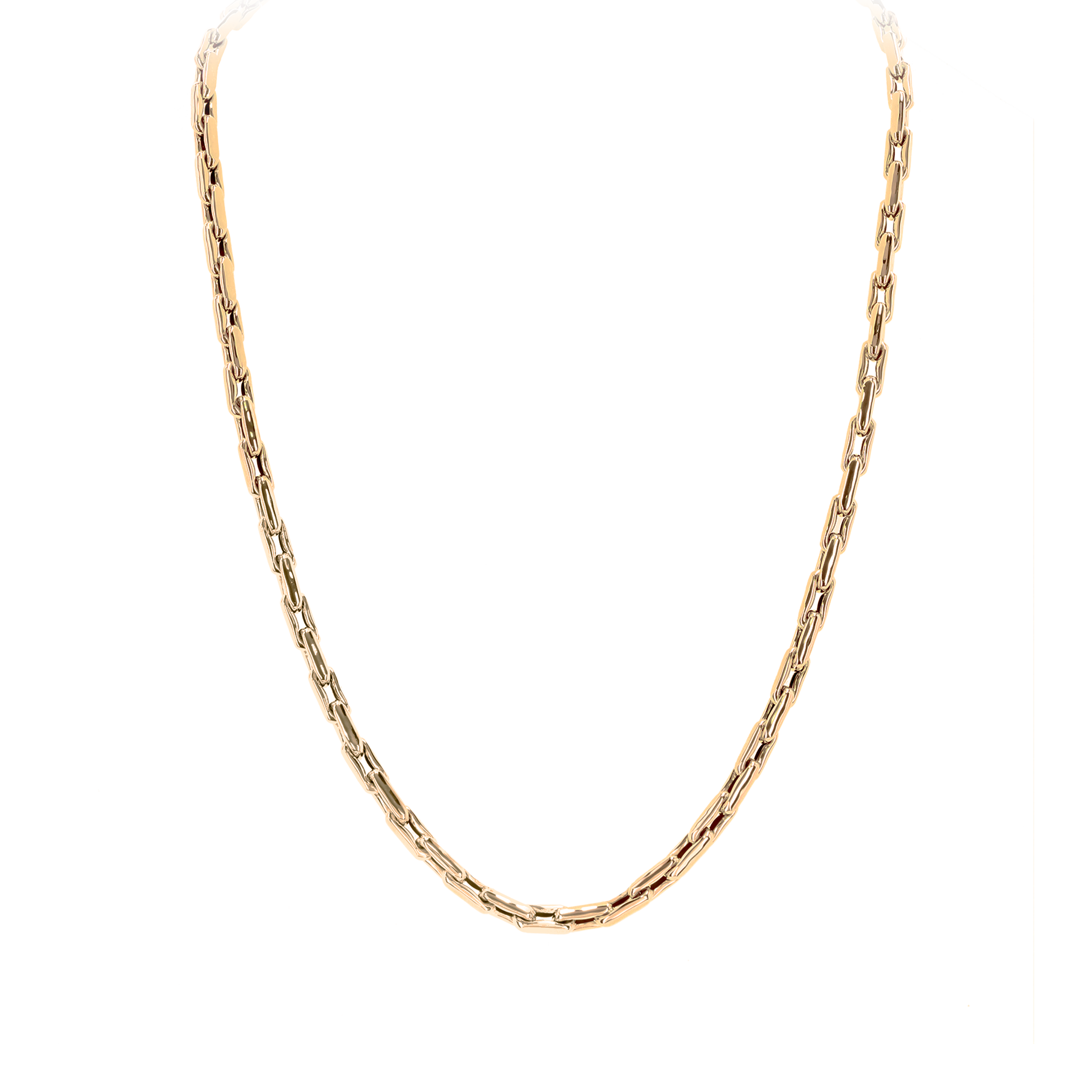 Lauren Long Chain Necklace with Extra Small Links in Yellow Gold